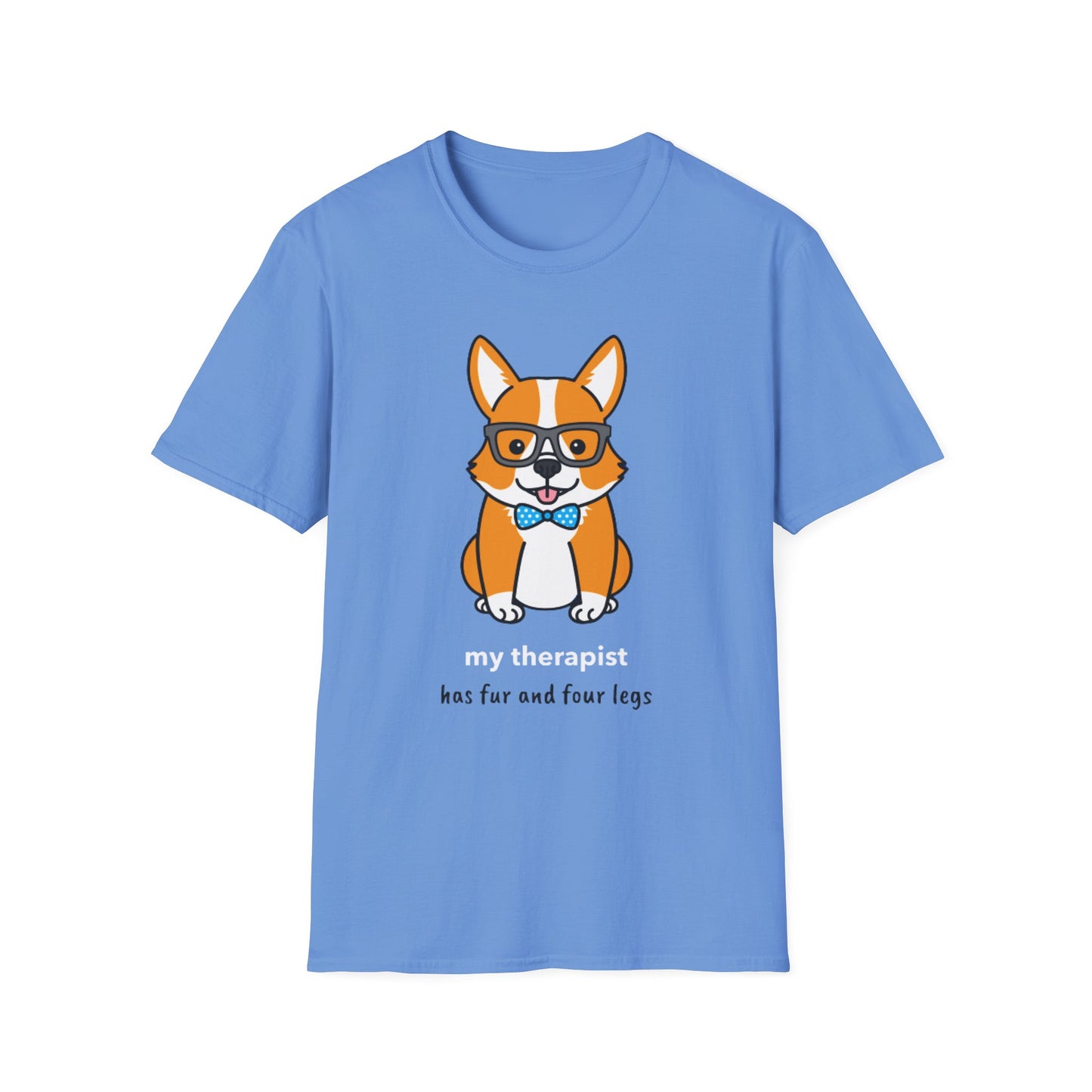 Dog Therapy with Glasses Graphic Tee