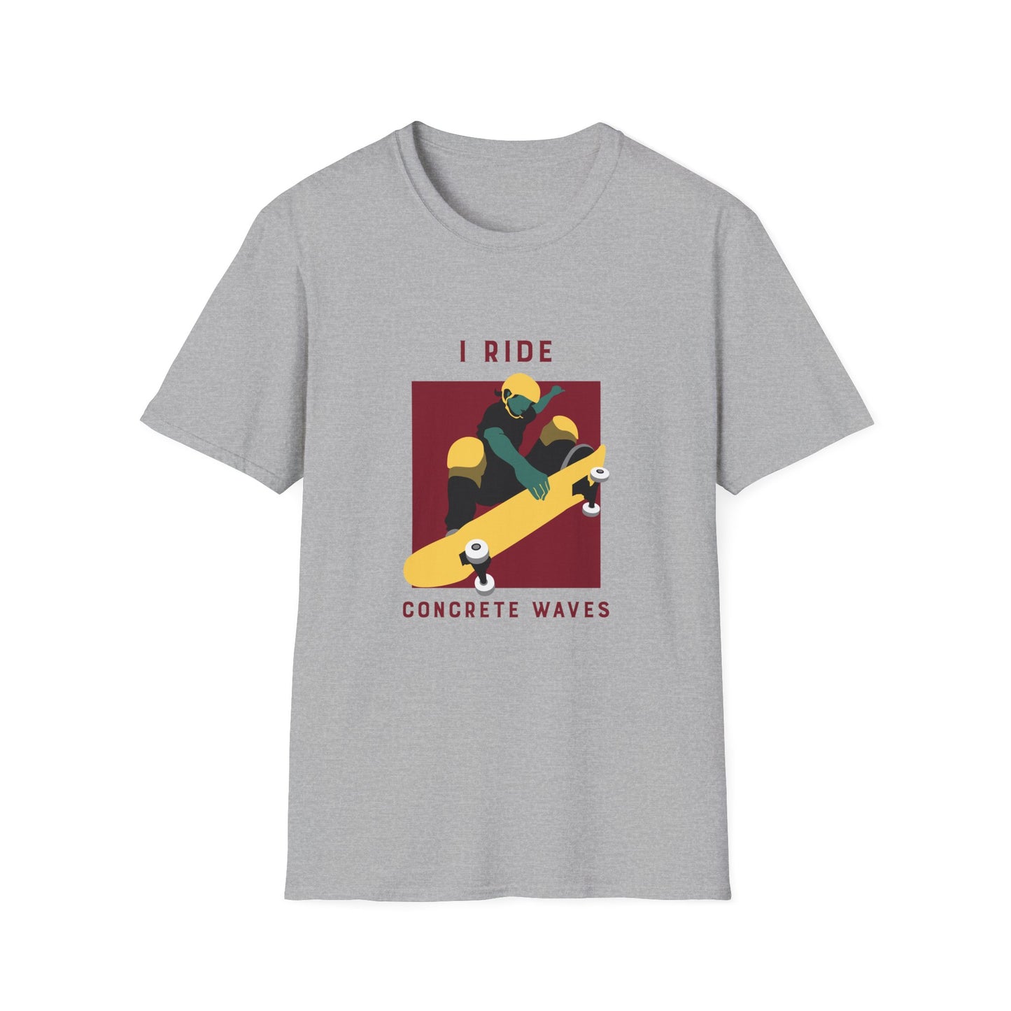 I Ride Concrete Waves T-Shirt-The Friend Kloset