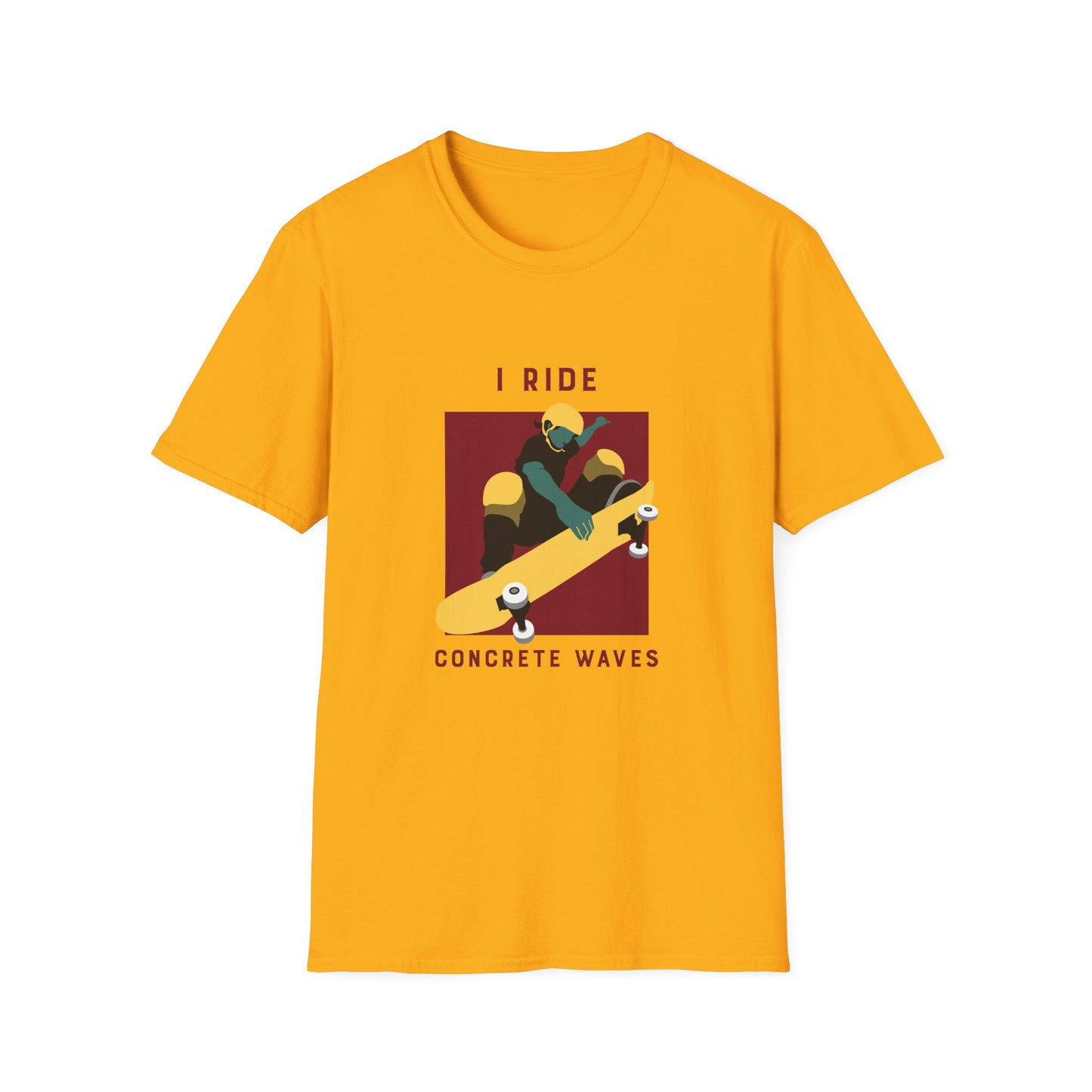 I Ride Concrete Waves T-Shirt-The Friend Kloset