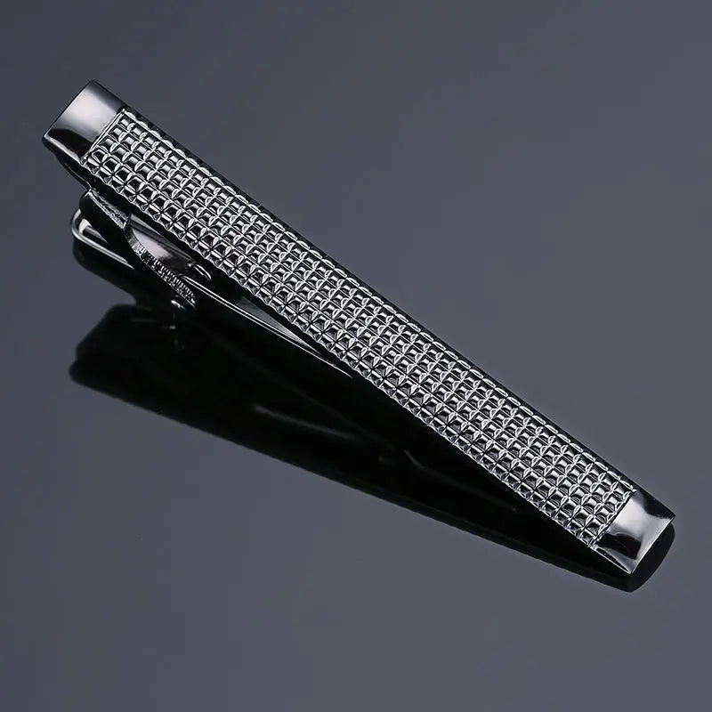 Enamel Men's Tie Clip – Stylish Crystal Design