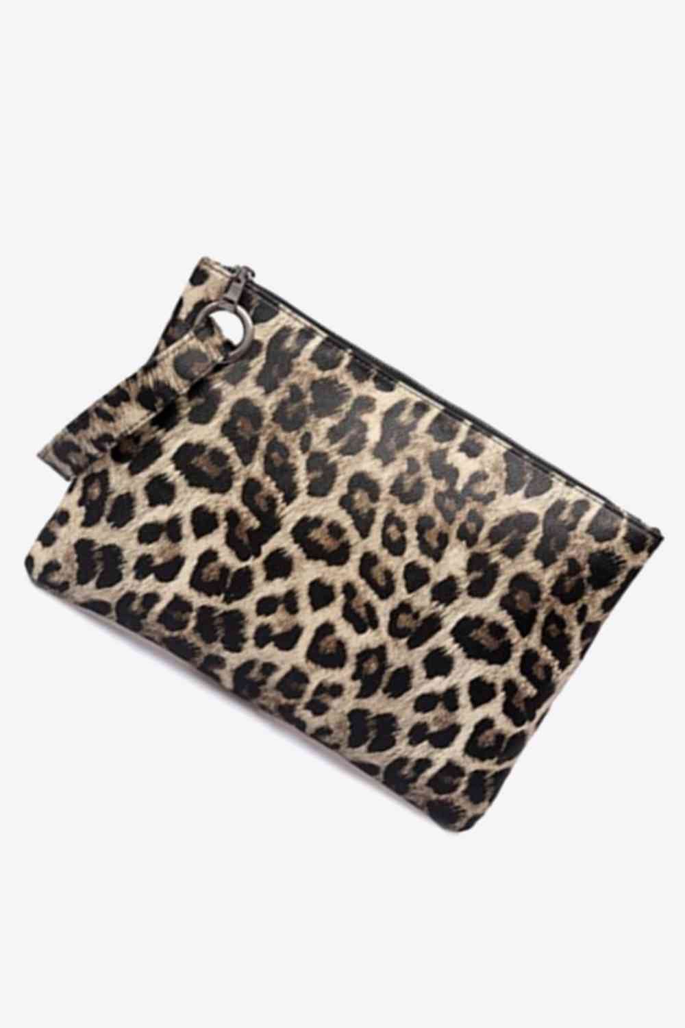 Leopard PU Leather Clutch