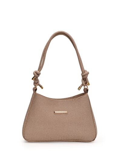 PU Leather Knotted Strap Handbag