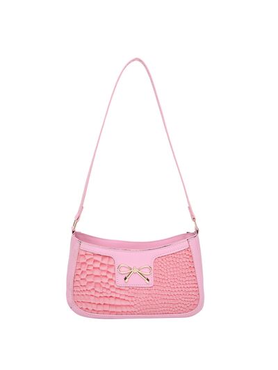 Bow PU Leather Shoulder Bag