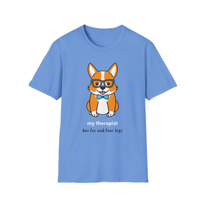 Dog Therapy with Glasses Graphic Tee