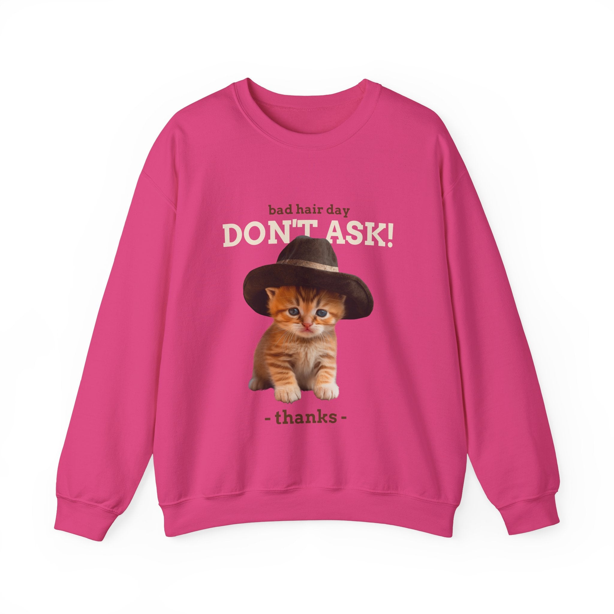 Bad Hair Day Cat Sweatshirt