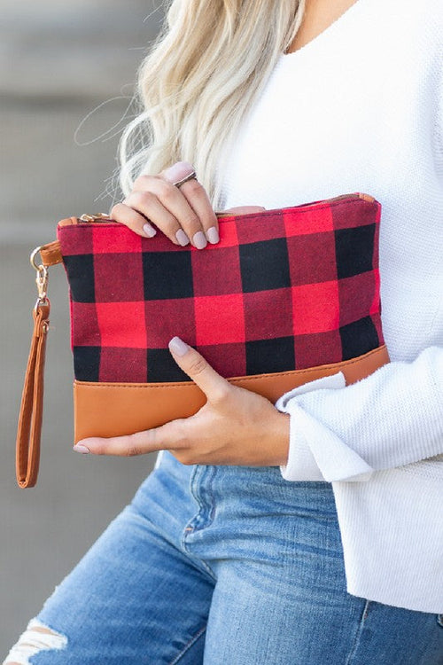 Buffalo Plaid Clutch