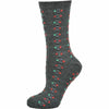 Women's Cotton Geometric Pattern Crew Sock, Made in Turkey