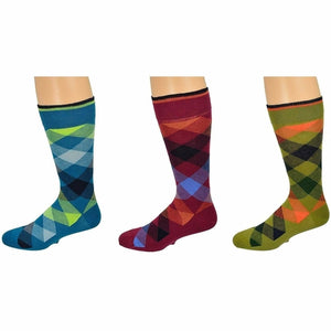 Sierra Socks Men's Casual Cotton Blend Mid Calf Dress Crew Socks