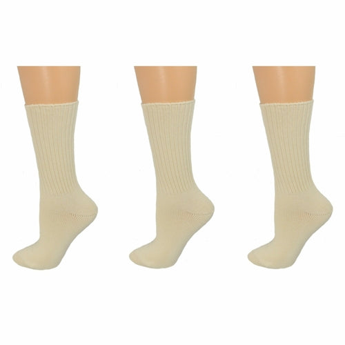 Organic Cotton Midweight Outdoor Unisex Athletic Crew Socks 3 Pair