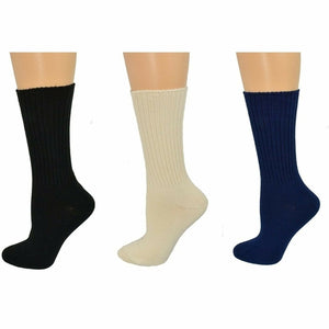 Organic Cotton Midweight Outdoor Unisex Athletic Crew Socks 3 Pair