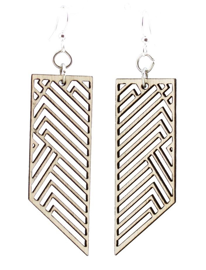 Rectangular Rhapsody Earrings #1597