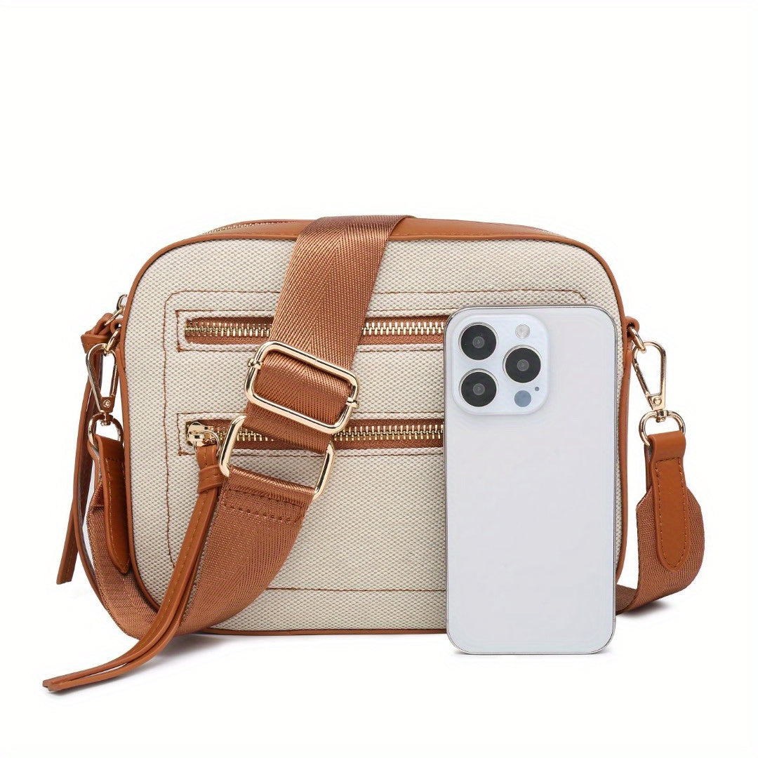 Small Crossbody Purse with Contrast Color