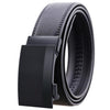 Black Belt & Buckle Leather Mens Adjustable Ratchet Slide Buckle Belt