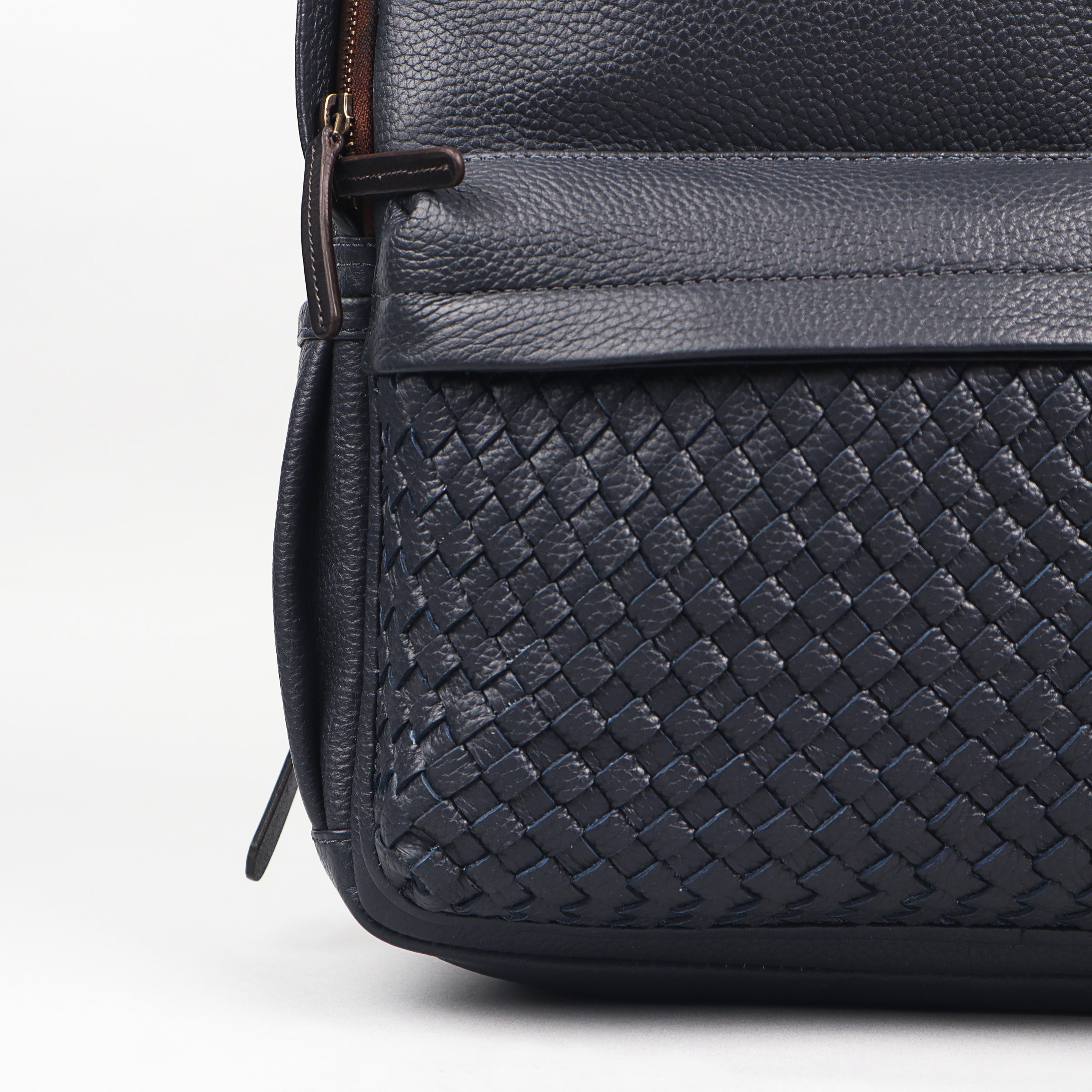 Weaved Journey Leather Backpack