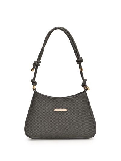 PU Leather Knotted Strap Handbag