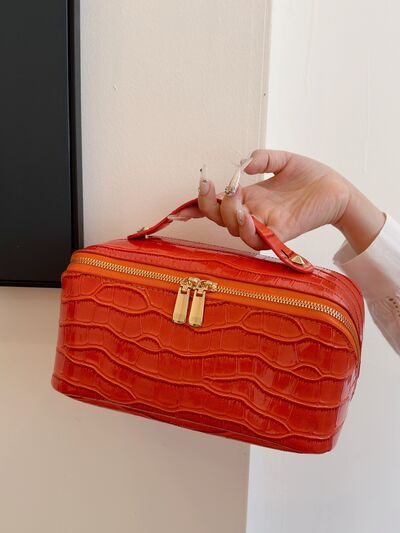 PU Leather Solid Color Wristlet