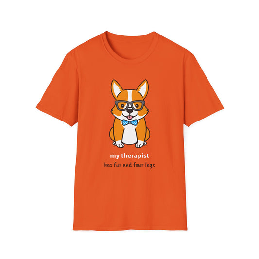 Dog Therapy with Glasses Graphic Tee