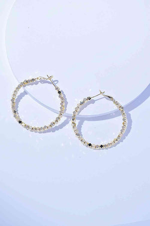 Alloy Hoop Earrings