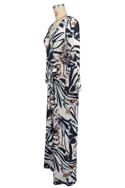 Abstract Print Jumpsuit