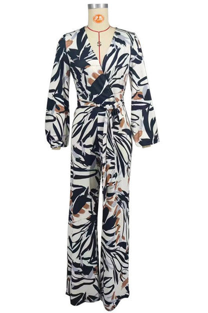 Abstract Print Jumpsuit