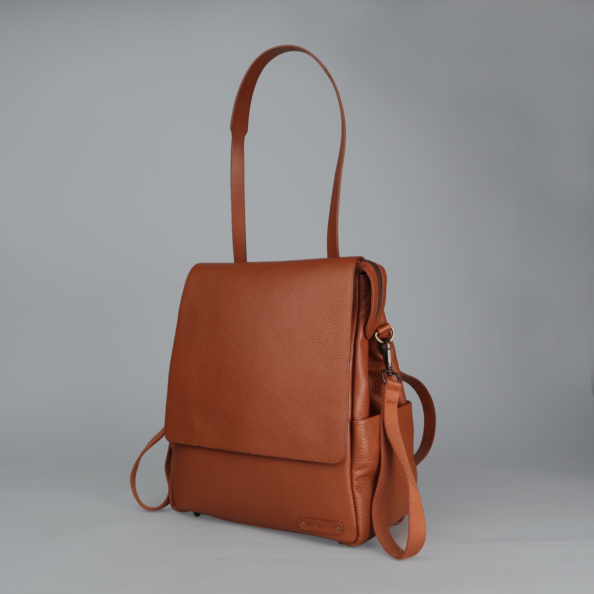 Donna Leather Diaper Bag