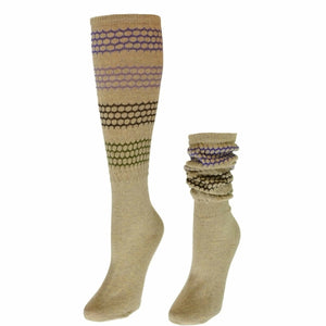 Women's Slouch or Knee High Organic Cotton Socks, 2 Pr. or 3 Pr. Pack