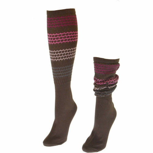 Women's Slouch or Knee High Organic Cotton Socks, 2 Pr. or 3 Pr. Pack