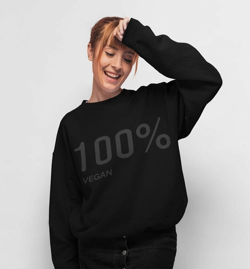 Womens 100% Vegan Logo Sweatshirt