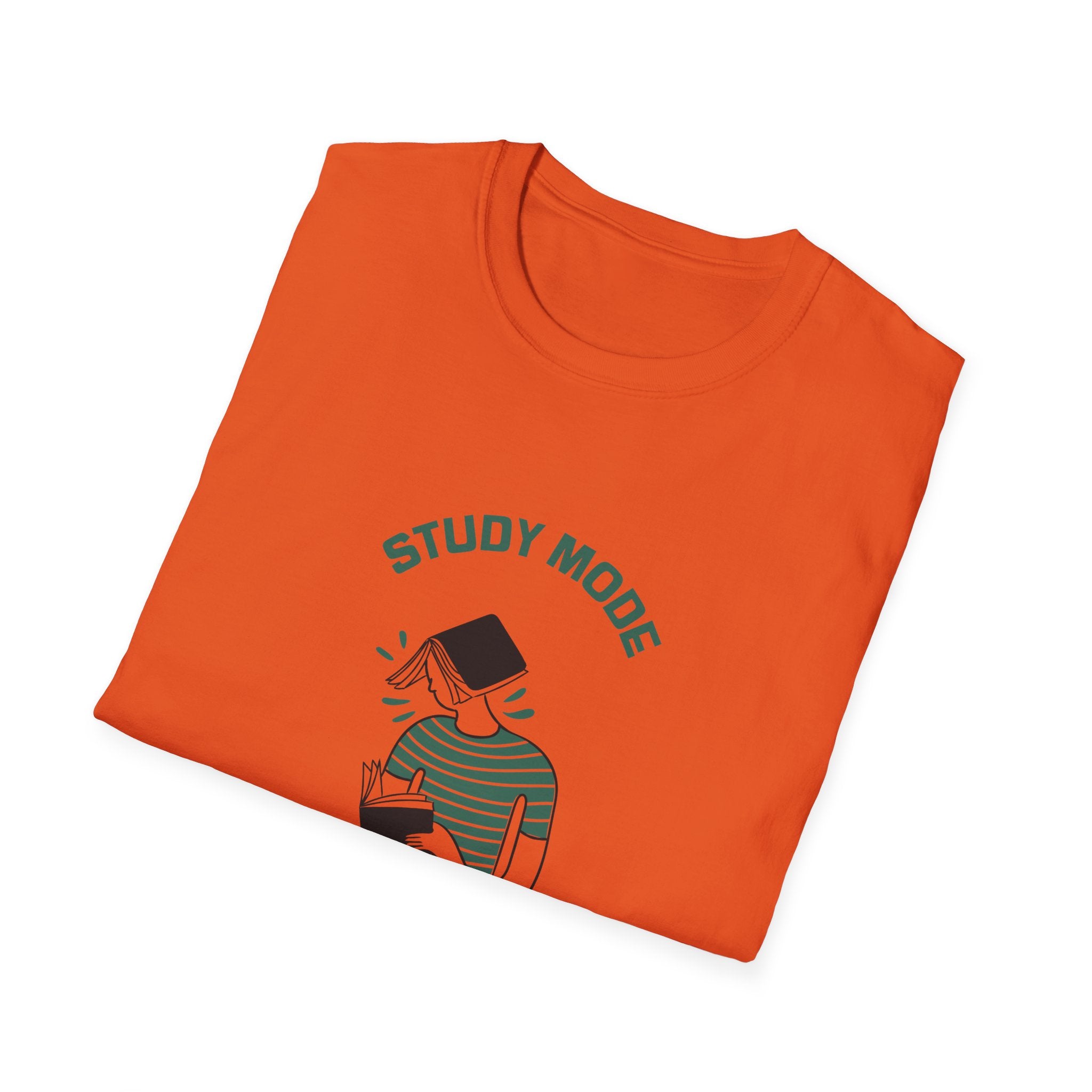 Study Mode Activated (book on male head) T-Shirt