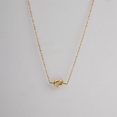 18K Gold-Plated Knotted Necklace