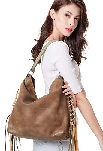 SHOMICO Hobo Bag with Fringes