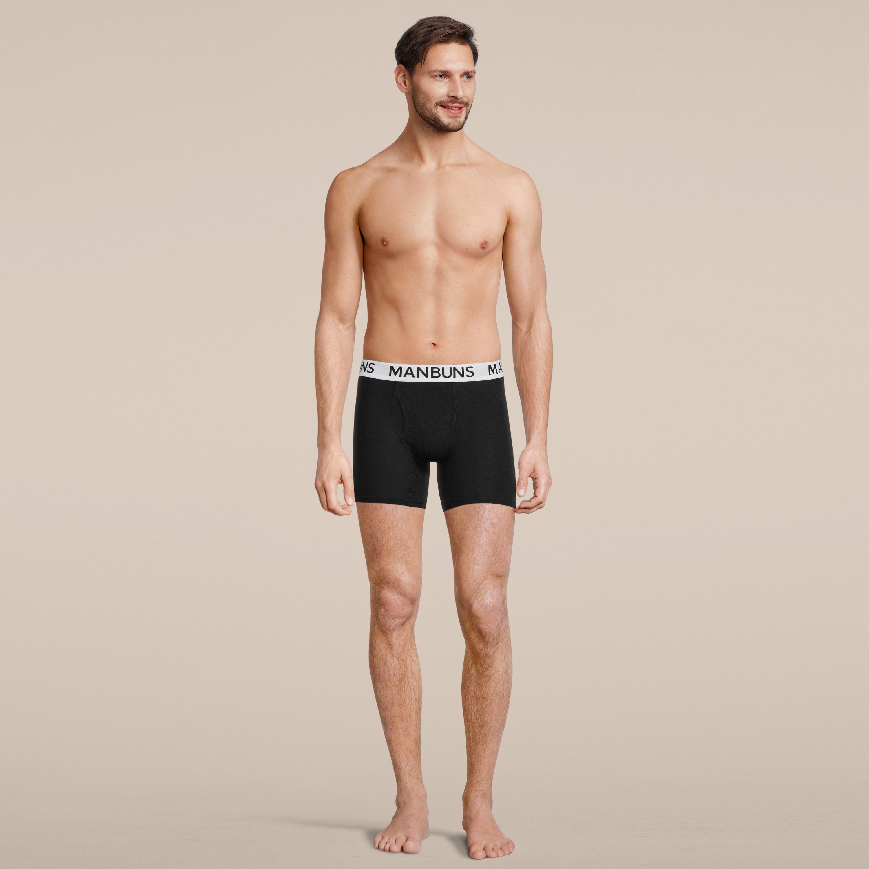 Men's Classic Black Boxer Brief Underwear