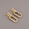 18K Gold-Plated Inland Zircon Earrings