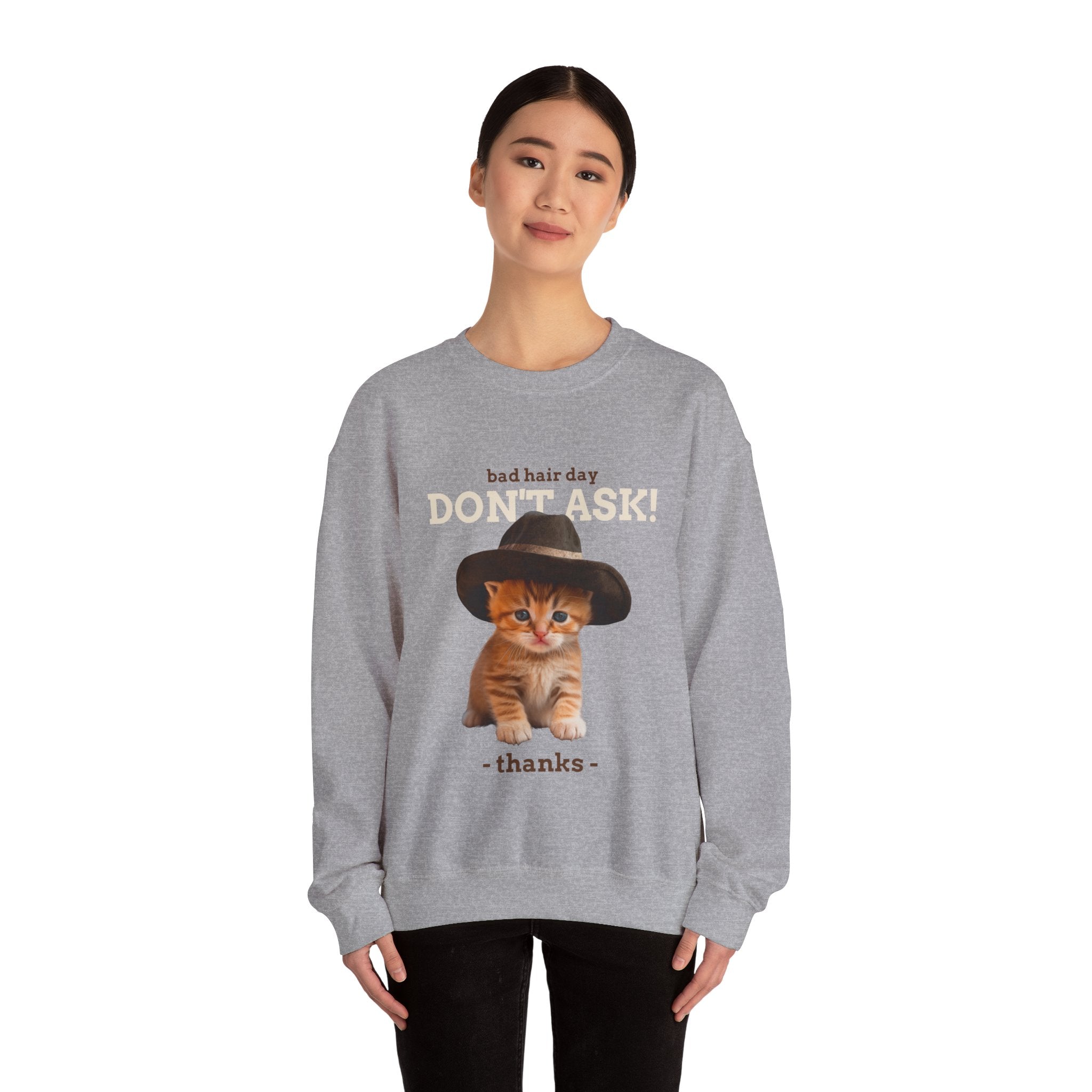 Bad Hair Day Cat Sweatshirt