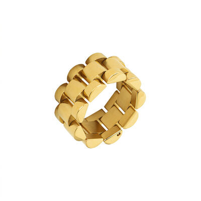 18K Gold-Plated Titanium Steel Ring