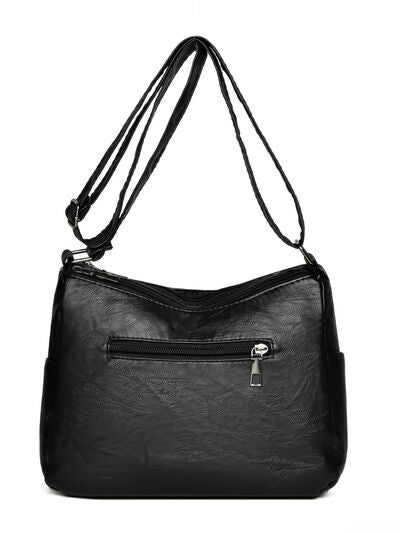 Multi Pockets PU Leather Shoulder Bag