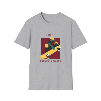 I Ride Concrete Waves T-Shirt-The Friend Kloset