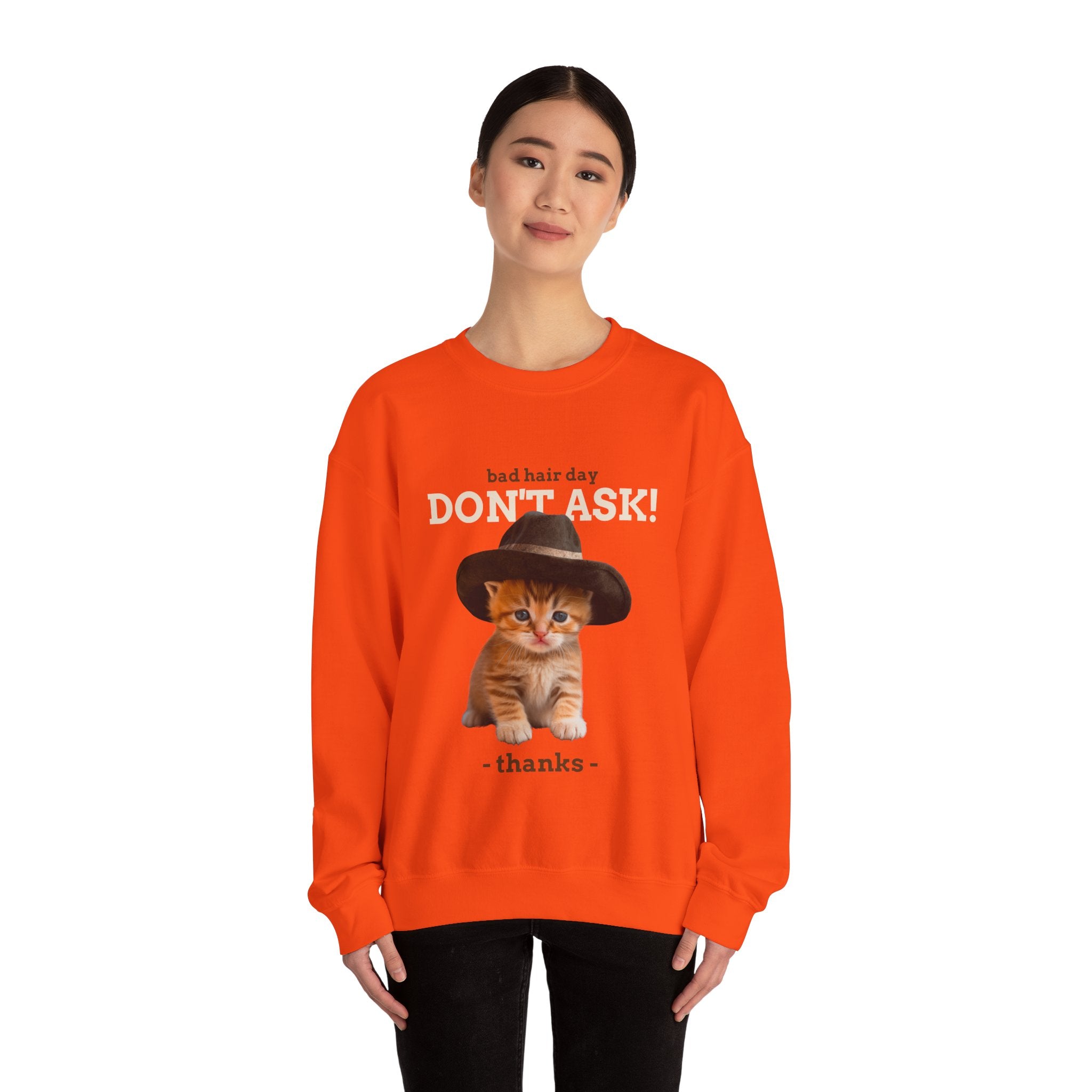 Bad Hair Day Cat Sweatshirt