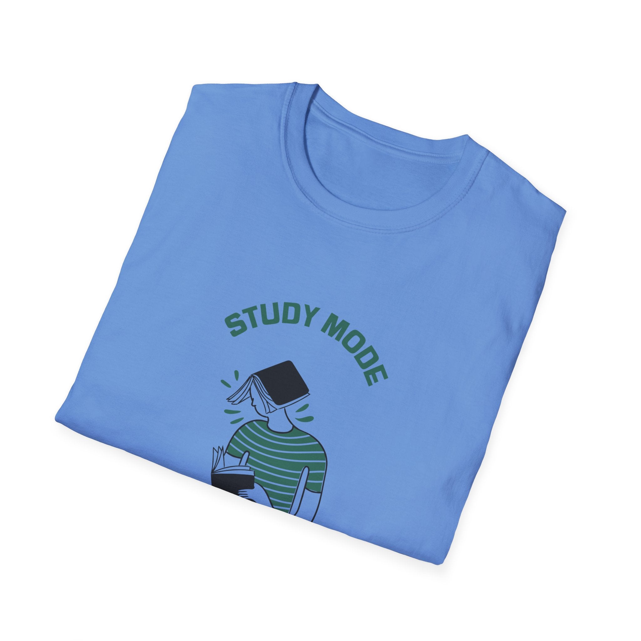 Study Mode Activated (book on male head) T-Shirt