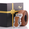 Men's Stainless Steel Tan Belt - Tan Buckle Belt