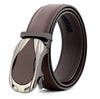 Mens Adjustable Ratchet Slide Buckle Belt - Genuine Leather Automatic