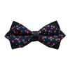 Men's Blue Green Pink Floral 100% Cotton Pre-Tied Bow Tie