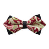 Men's Burgandy Paisley 100% Cotton Pre-Tied Bow Tie