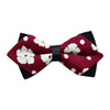 Men's Red Black White Dots Pre-Tied Bow Tie