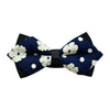 Men's Navy Blue Floral 100% Cotton Pre-Tied Bow Tie