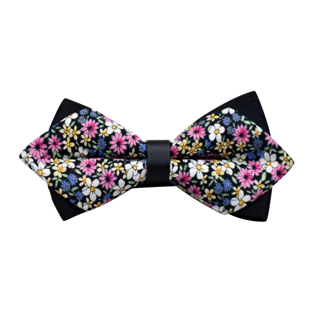 Men's Colorful Floral 100% Cotton Pre Tied Bow Tie