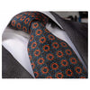 Men' s Fashion Blue Orange Champagne Circles Neck Tie  Box Premium