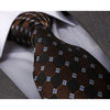 Men's jacquard Brown Black Premium Neck Tie With Gift Box