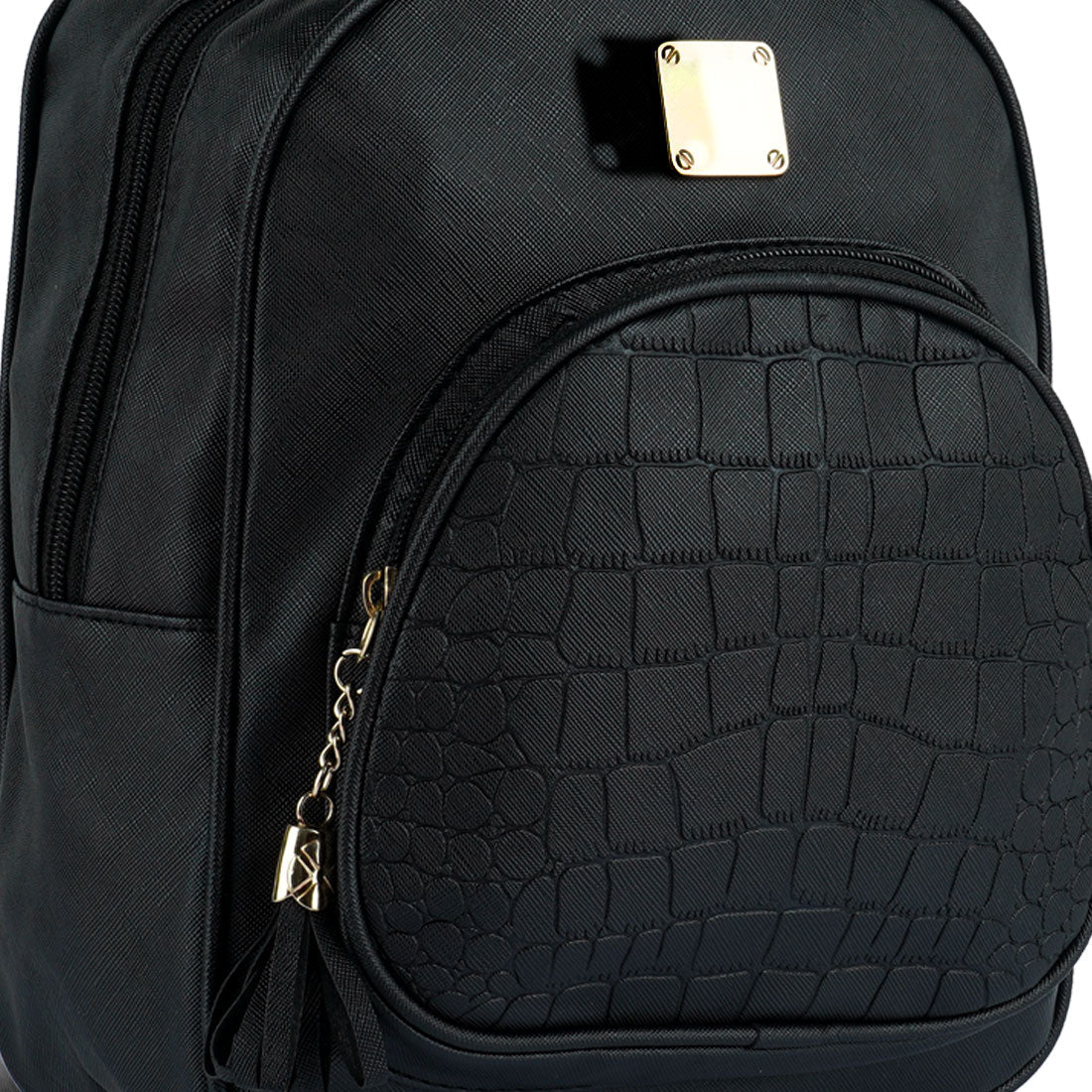 Croc Patterned Mini Backpack