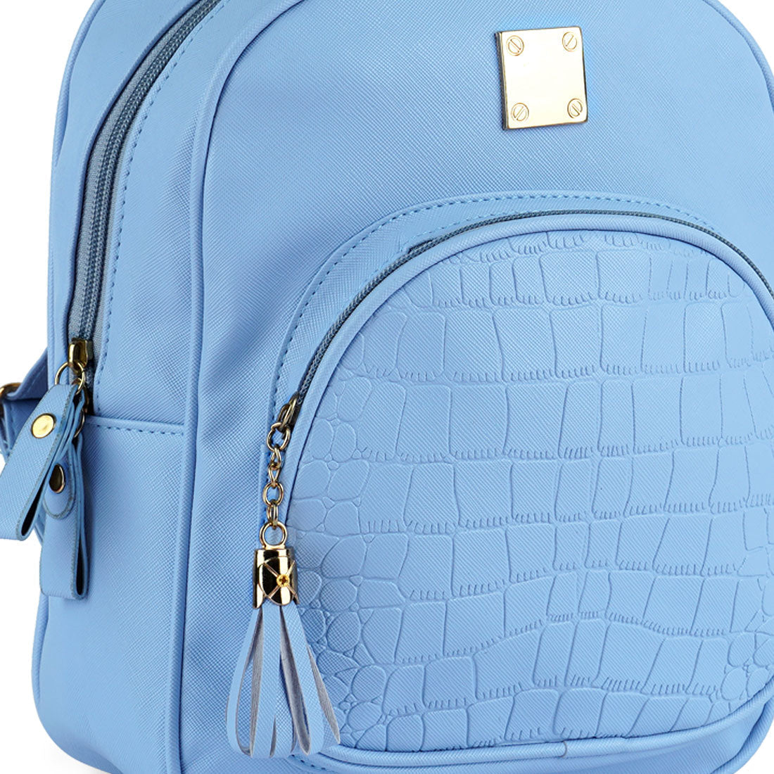 Croc Patterned Mini Backpack